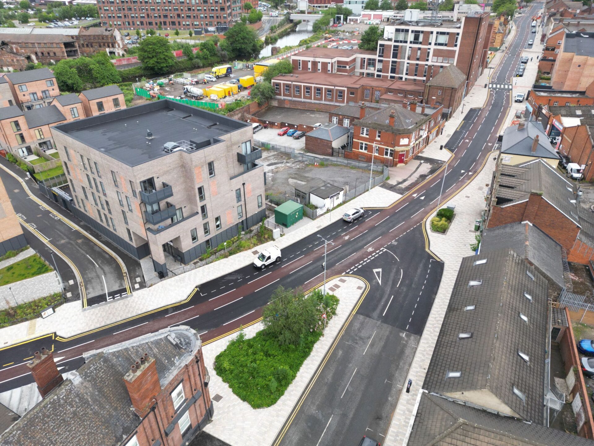 Esh Construction completes Sheffield Road Cycleways and Maltby Bus Corridor projects