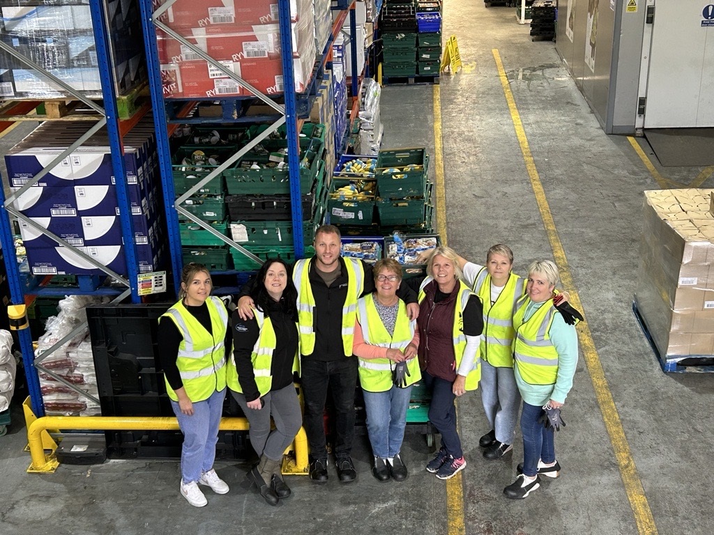 Barnsley & Rotherham Chamber Staff Volunteer at FareShare Yorkshire in Support of Charity of the Year 