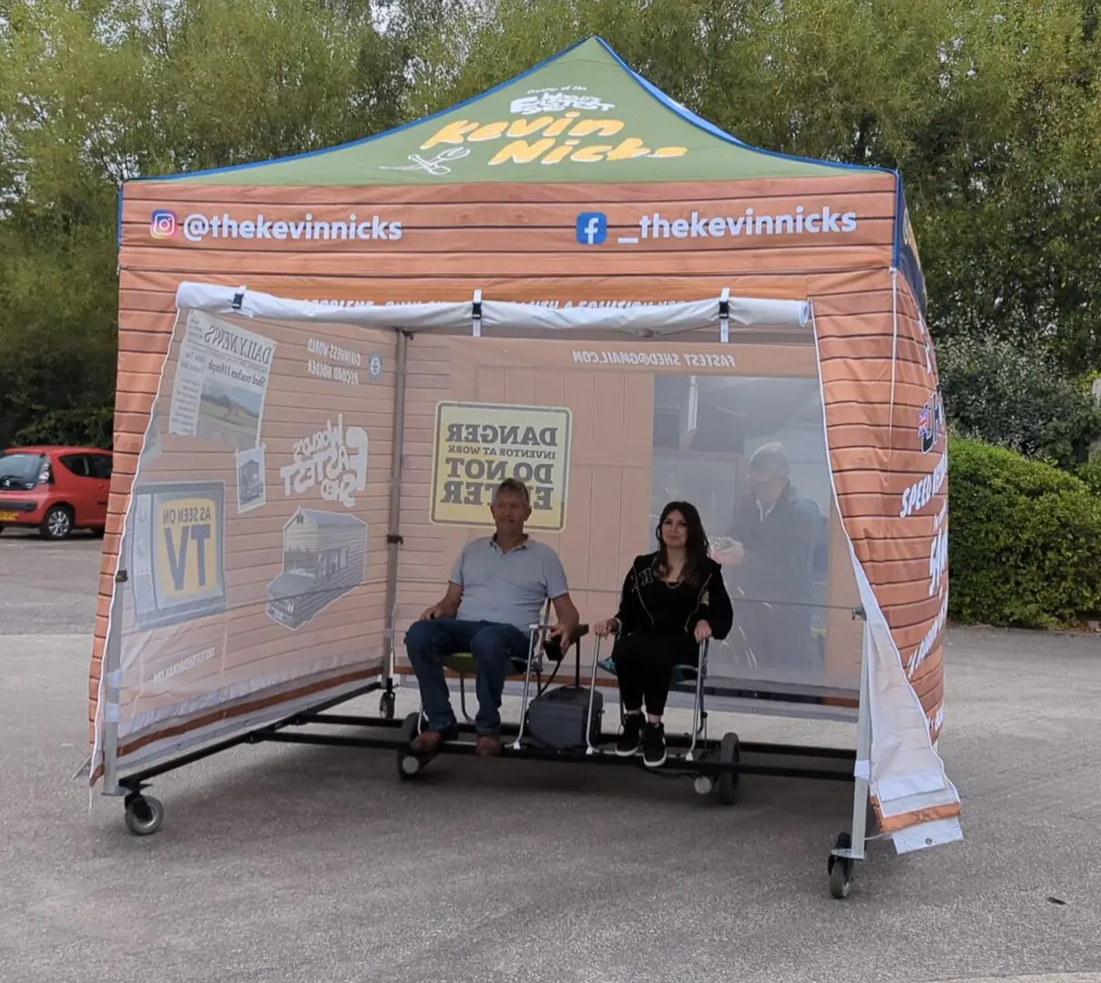 Gala Tent and World Record Holder Kevin Nicks Unveil World s First Driveable Pop Up Gazebo Barnsley Rotherham Chamber of Commerce