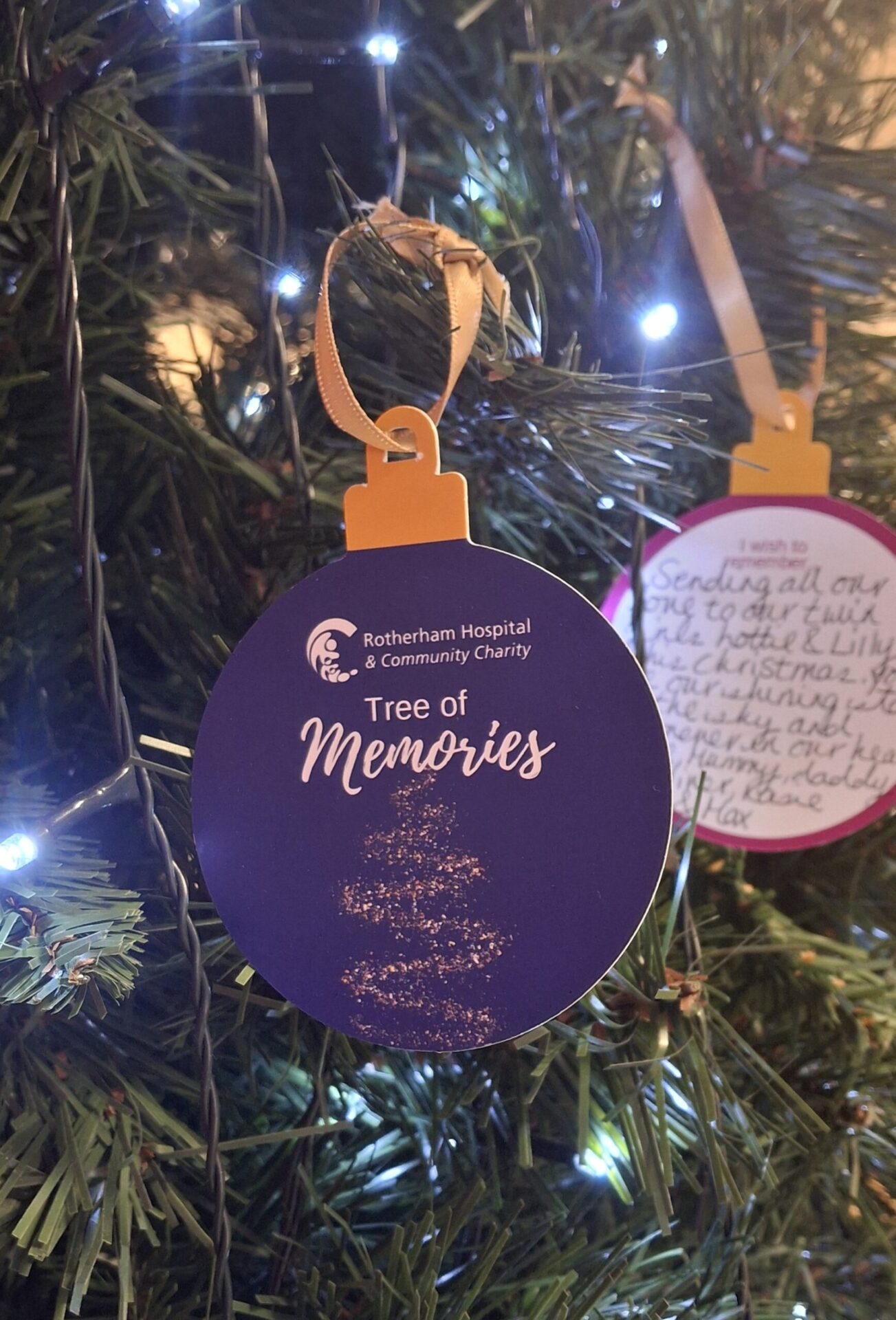 Remember your loved ones this Christmas with the Rotherham Hospital and Community Charity’s Tree of Memories